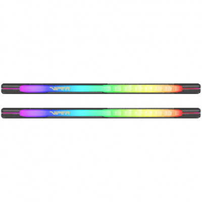 Модуль пам'яті для комп'ютера DDR4 16GB (2x8GB) 3600 MHz Viper Steel RGB Black Patriot (PVSR416G360C0K)