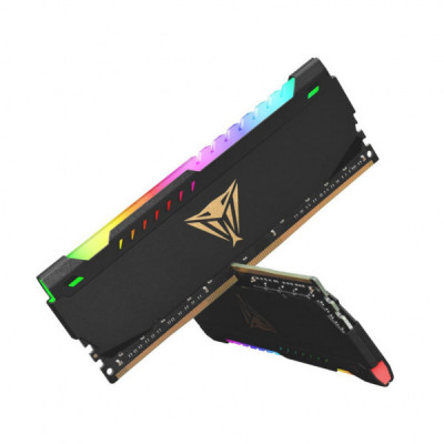 Модуль пам'яті для комп'ютера DDR4 16GB (2x8GB) 3600 MHz Viper Steel RGB Black Patriot (PVSR416G360C0K)