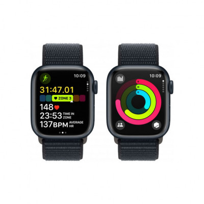 Смарт-годинник Apple Watch Series 9 GPS 41mm Midnight Aluminium Case with Midnight Sport Loop (MR8Y3QP/A)