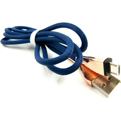 Дата кабель USB 2.0 AM to Micro 5P 1.0m blue Dengos (NTK-M-SET-DBLUE)