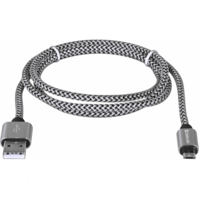 Дата кабель USB 2.0 AM to Micro 5P 1.0m USB08-03T PRO white Defender (87803)