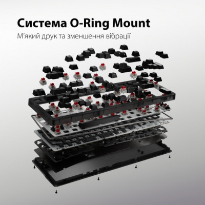 Клавіатура HyperX Origins 2 65 HX Red USB UA Black (B4QS3AA)