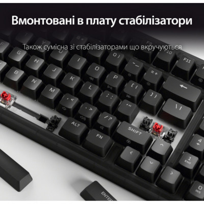 Клавіатура HyperX Origins 2 65 HX Red USB UA Black (B4QS3AA)
