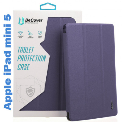 Чохол до планшета BeCover Tri Fold Soft TPU mount Apple Pencil Apple iPad mini 5 Purple (708452)