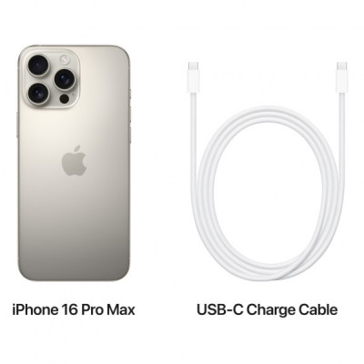 Мобільний телефон Apple iPhone 16 Pro Max 256GB Natural Titanium (REF A+) BREEZY (2QMYWY3)