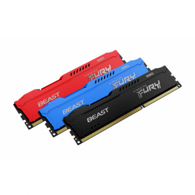 Модуль пам'яті для комп'ютера DDR3 8GB 1866 MHz Fury Beast Black Kingston Fury (ex.HyperX) (KF318C10BB/8)