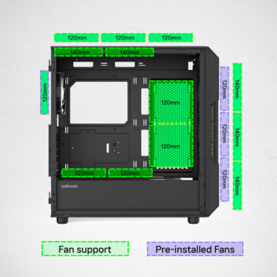 Корпус для ПК Zalman P60BLACK Корпус для ПК Zalman P60BLACK