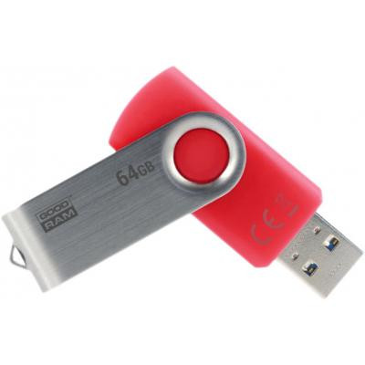 USB флеш накопичувач Goodram 64GB UTS3 Twister Red USB 3.0 (UTS3-0640R0R11)