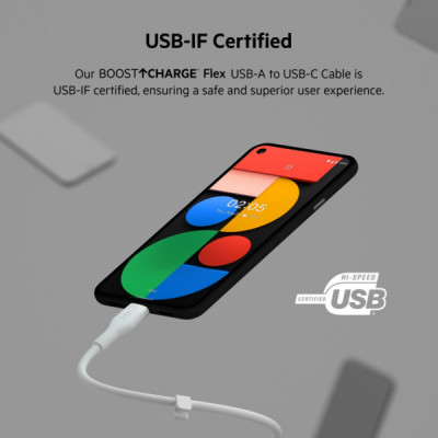 Дата кабель USB 2.0 AM to Type-C 2.0m white Belkin (CAB008BT2MWH)