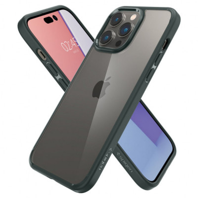 Чохол до мобільного телефона Spigen Apple iPhone 14 Pro Max Ultra Hybrid, Abyss Green (ACS04821)
