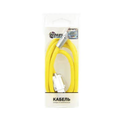 Дата кабель USB 2.0 AM to Type-C 1.0m yellow Dengos (PLS-TC-NS-YELLOW)