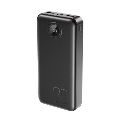Батарея універсальна XO 20000mAh, PD/20W, QC/22.5W, black (PR239_Black)