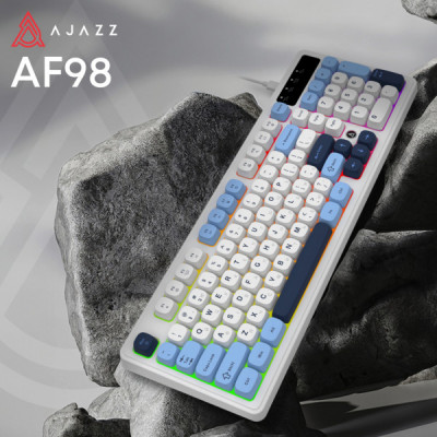 Клавіатура Ajazz AF98 USB UA White/Blue (AF98-GB)