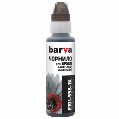 Чорнило Barva EPSON L4150/L4160 (101) BLACK Pigm. 100 мл OneKey (E101-558-1K)