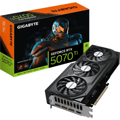 Відеокарта GIGABYTE GeForce RTX5070 Ti 16GB WINDFORCE OC V2 (GV-N507TWF3OCV2-16GD)