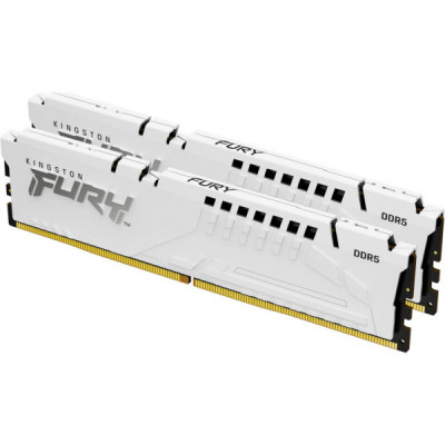 Модуль пам'яті для комп'ютера DDR5 64GB (2x32GB) 5200 MHz Beast White Kingston Fury (ex.HyperX) (KF552C36BWEK2-64)