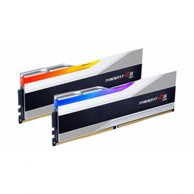 Модуль пам'яті для комп'ютера DDR5 32GB (2x16GB) 6000 MHz Trident Z5 RGB Silver G.Skill (F5-6000J3636F16GX2-TZ5RS)