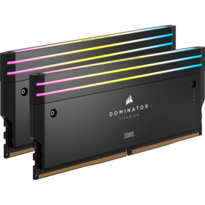 Модуль пам'яті для комп'ютера DDR5 32GB (2x16GB) 6000 MHz Dominator Titanium RGB Corsair (CMP32GX5M2B6000C30)