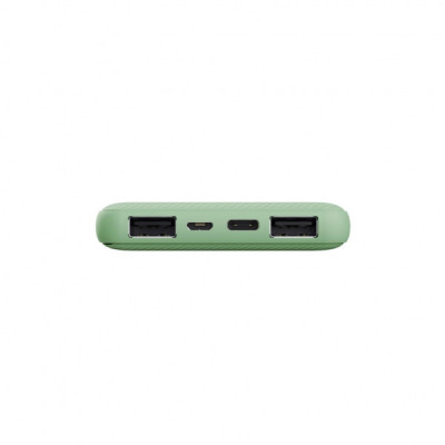 Батарея універсальна Trust 10000mAh Primo ECO, 2хUSB-A/USB-C, 15W, green (25029_TRUST)