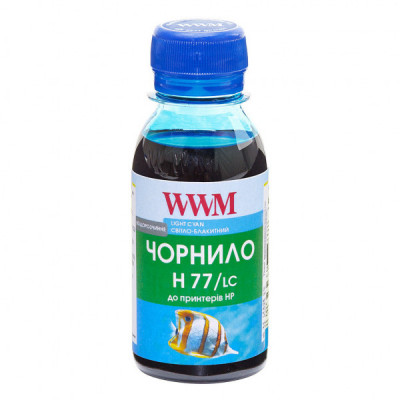 Чорнило WWM HP №177/85 100г Light Cyan (H77/LC-2)