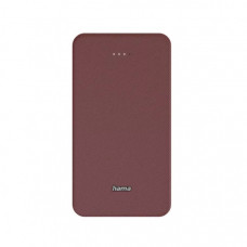 Батарея універсальна Hama 20000mAh, 15W/5V/3A, USB-C, USB-A, red (00201717)