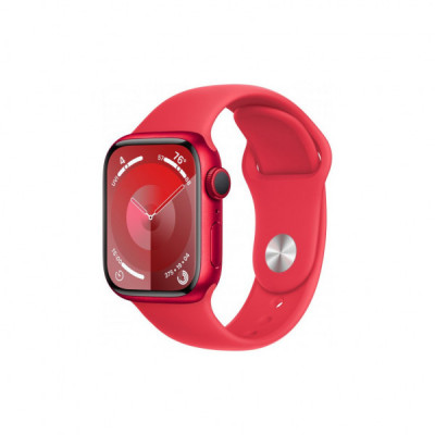 Смарт-годинник Apple Watch Series 9 GPS 45mm (PRODUCT)RED Aluminium Case with (PRODUCT)RED Sport Band - S/M (MRXJ3QP/A)