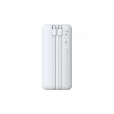 Батарея універсальна Baseus Lipow 20000mAh 22,5W PD, QC/3.0, White (P10079102213-00)