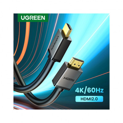Кабель мультимедійний HDMI to HDMI 3.0m V2.0 Cafule 4K HD104 Ugreen (10108)