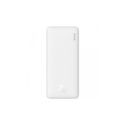 Батарея універсальна Baseus 10000mAh Airpow 20W, PD, QC, White (PPQD090002)