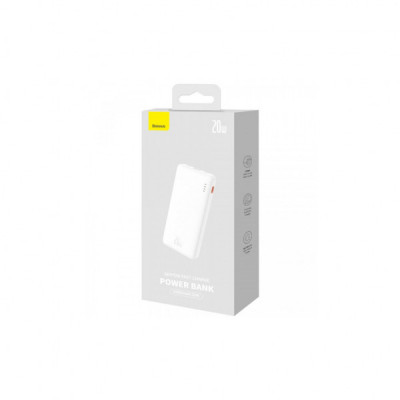 Батарея універсальна Baseus 10000mAh Airpow 20W, PD, QC, White (PPQD090002) Батарея універсальна Baseus 10000mAh Airpow 20W, PD, QC, White (PPQD090002)
