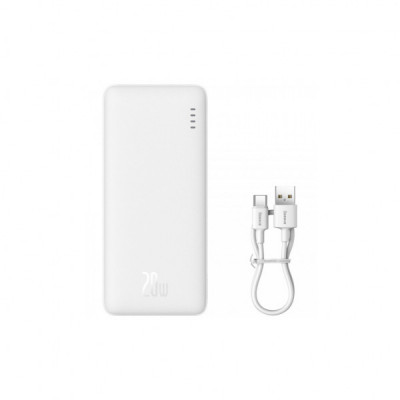 Батарея універсальна Baseus 10000mAh Airpow 20W, PD, QC, White (PPQD090002) Батарея універсальна Baseus 10000mAh Airpow 20W, PD, QC, White (PPQD090002)