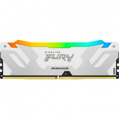 Модуль пам'яті для комп'ютера DDR5 16GB 6800 MHz Renegade RGB White/Silver Kingston Fury (ex.HyperX) (KF568C36RWA-16)