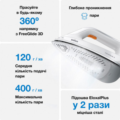 Парова станція Braun IS 2561 WH (IS2561WH)