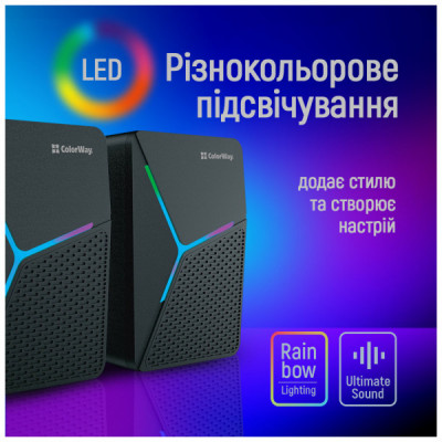 Акустична система ColorWay CW-SPU01BK Black (CW-SPU01BK)