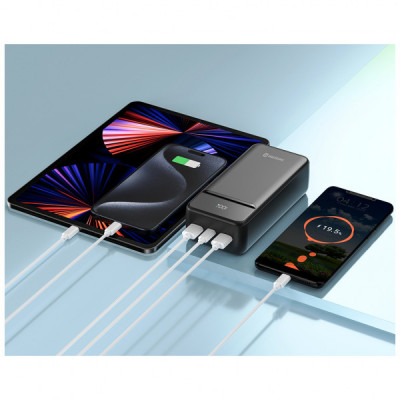 Батарея універсальна SWISSTEN 30000mAh POWER LINE II 22.5W PD QC Black (8595217490635)