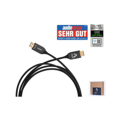 Кабель мультимедійний HDMI to HDMI 10.0m Optical 8K Black Hama (00107614)