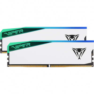 Модуль пам'яті для комп'ютера DDR5 32GB (2x16GB) 6400 MHz Viper Elite 5 RGB Patriot (PVER532G64C32KW)