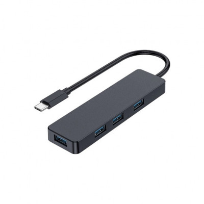 Концентратор Gembird USB-C UHB-U3P4-01 4 ports USB 3.1 (UHB-CM-U3P4-01)