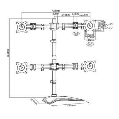 Кронштейн ITech MBS-22M