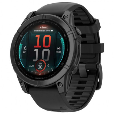 Смарт-годинник Garmin fenix E, 47mm, Slate Gray Steel/Black, GPS (010-03025-01)