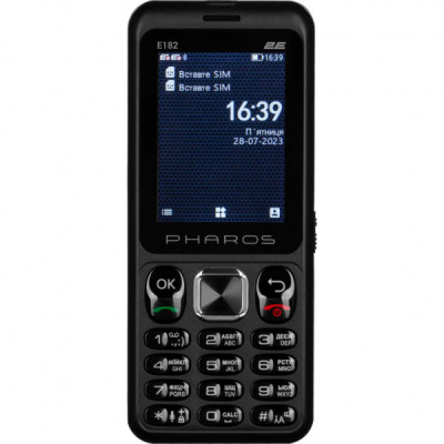 Мобільний телефон 2E E182 Black (688130245234)