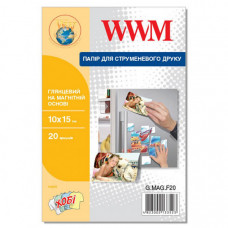 Фотопапір WWM 10x15 magnetic, glossy, 20л (G.MAG.F20)