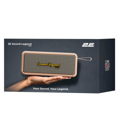 Акустична система 2E SoundLegend Mini PowerBank IPX6 Brown (2E-BSSLMWBN)