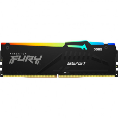 Модуль пам'яті для комп'ютера DDR5 32GB (2x16GB) 4800 MHz Beast Kingston Fury (ex.HyperX) (KF548C38BBAK2-32)