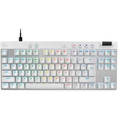 Клавіатура Logitech G PRO X TKL Rapid Linear USB UA White (920-013242) Клавіатура Logitech G PRO X TKL Rapid Linear USB UA White (920-013242)