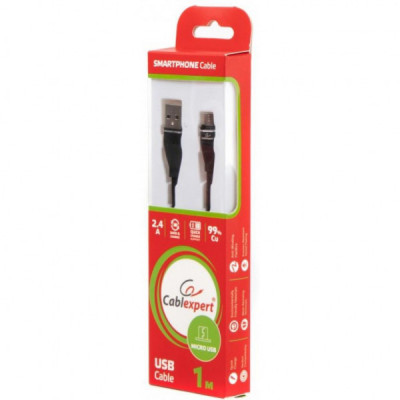 Дата кабель USB 2.0 Micro 5P to AM Cablexpert (CCPB-M-USB-11BK)