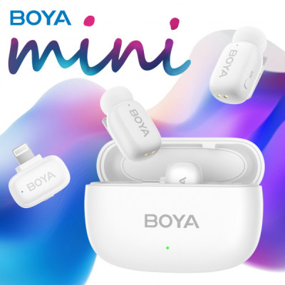 Мікрофон Boya mini-13 Type-C/Lightning White (mini-13) Мікрофон Boya mini-13 Type-C/Lightning White (mini-13)