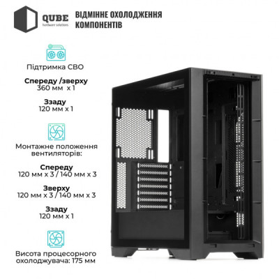 Корпус для ПК Qube KAPER_FMNU3
