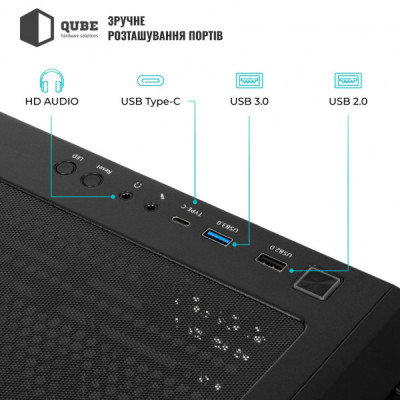 Корпус для ПК Qube KAPER_FMNU3