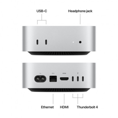 Комп'ютер Apple A3238 Mac mini / Apple M4(10C CPU/10C GPU), 24, 512 (MCYT4UA/A)